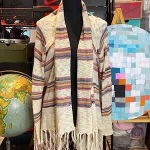 Forever 21 Striped Cardigan Sweater, S/M